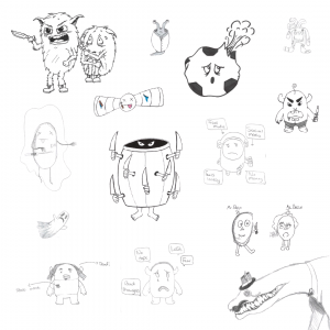 Drop the knife character design